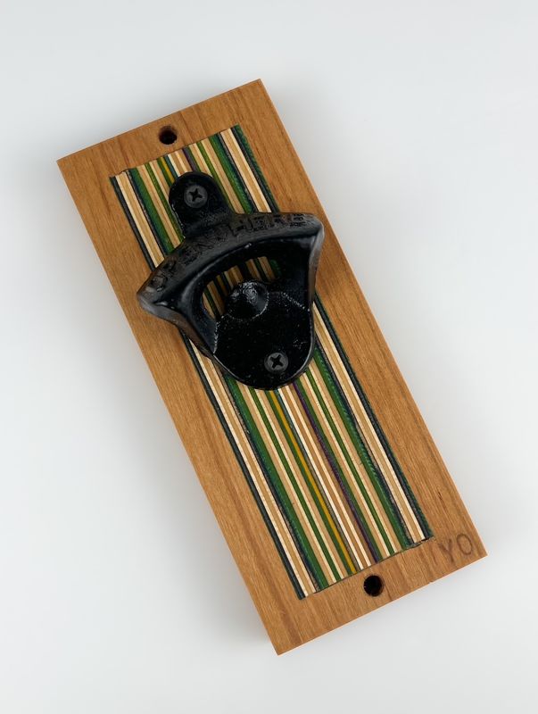 Wall Mounted Bottle Opener Made with Repurposed Skateboards
