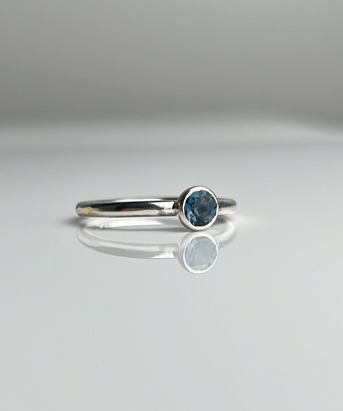 Dimitri Gagnon Morris Saint John New Brunswick Canada Canadian Jewelry Handworks Silvermith Blue Topaz Ring Sterling Silver