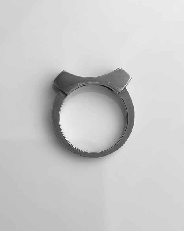 Dimitri Gagnon Morris Saint John New Brunswick Canada Canadian Jewelry Handworks Silvermith Rectangular Top Monument Ring