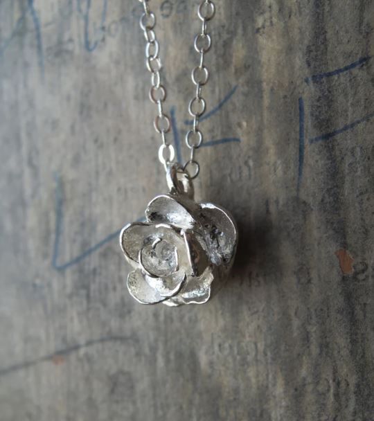 Pine Cone Pendant Sterling Silver