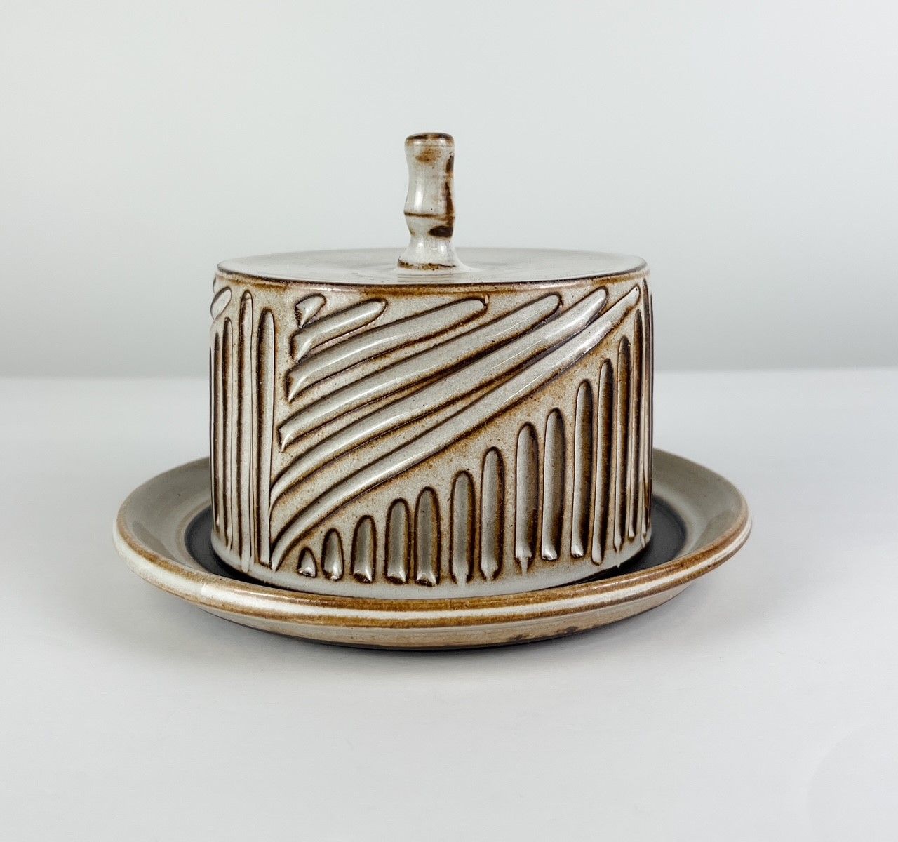 Covered Butter Dish Morning Sun Pottery
