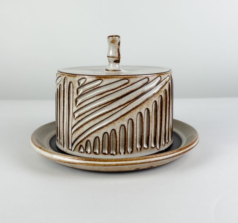 Covered Butter Dish Morning Sun Pottery