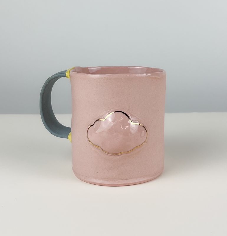 Handbuilt Diner Mug, Coloured Clay