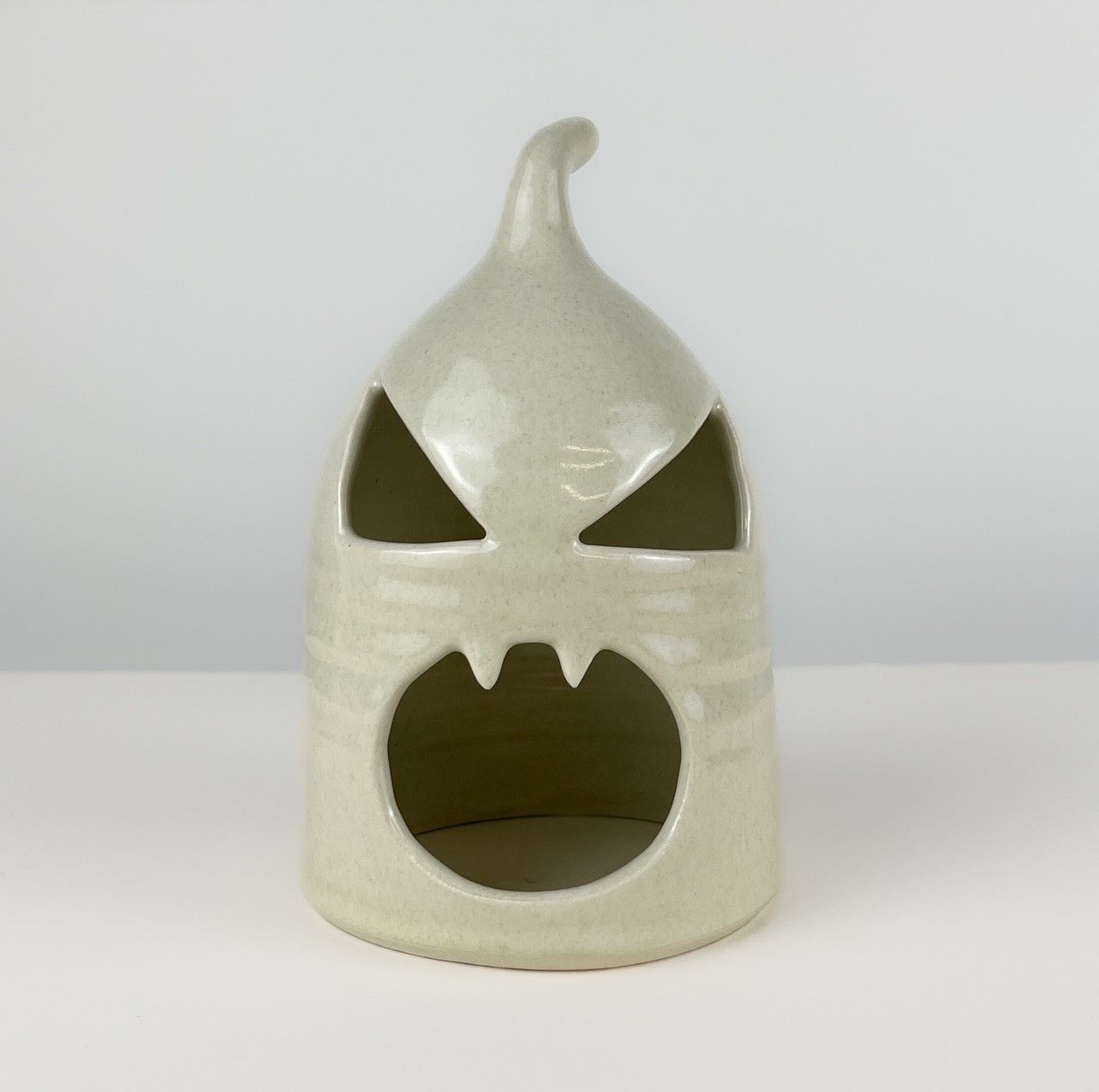 Pottery Ghost Tealight Holder