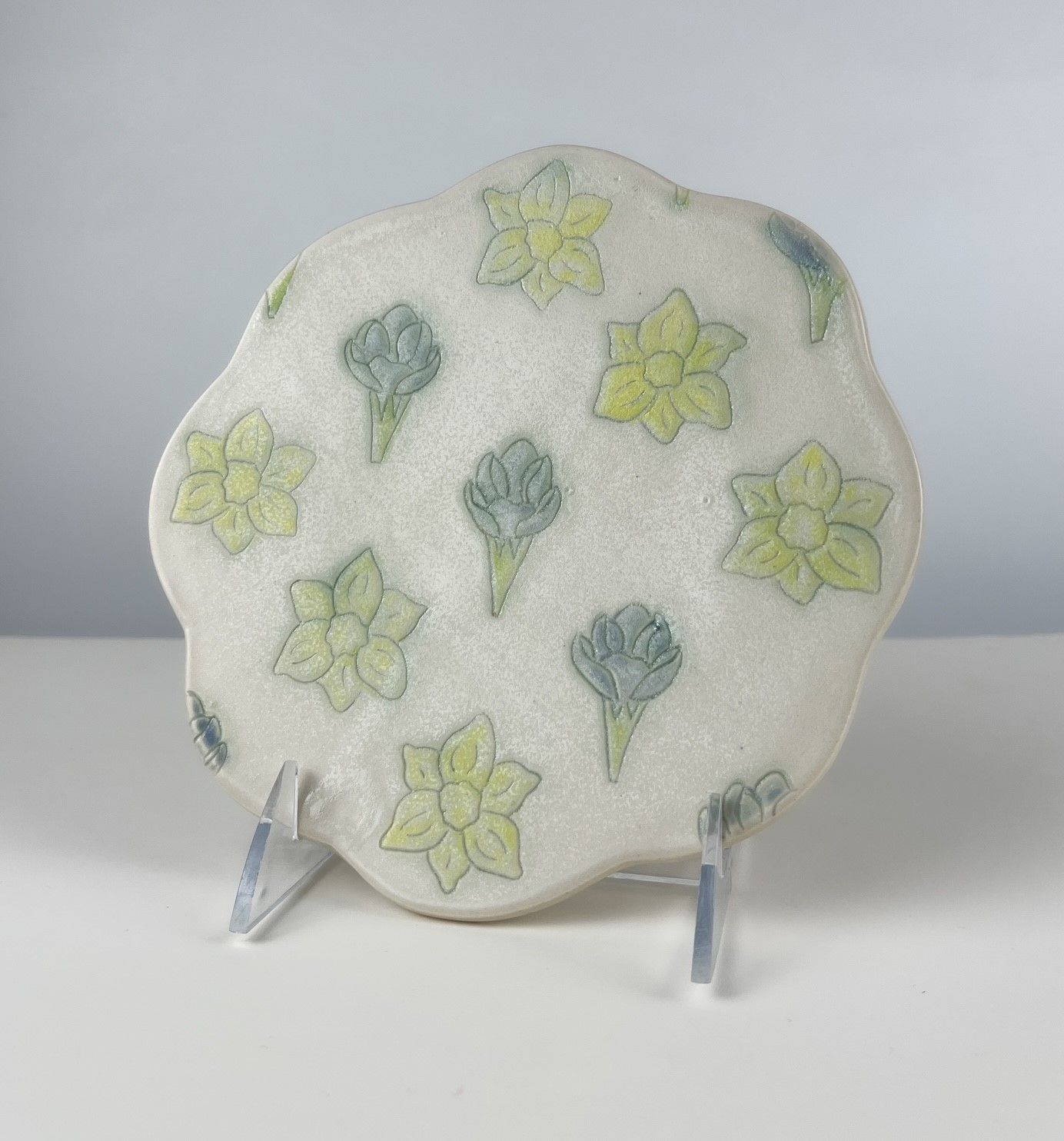 Handbuilt Floral Side Plate