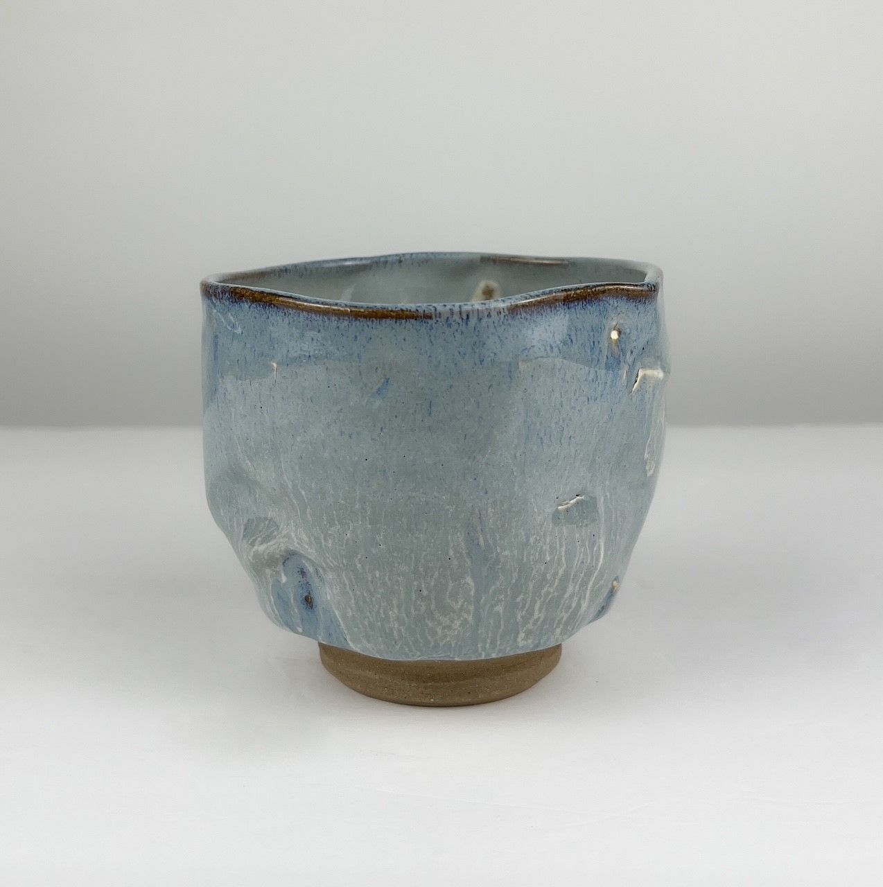 Chris Doiron Saint John New Brunswick Canada Handworks Gallery Canadian Pottery Coffee Tea Bowl Cup Light Blue