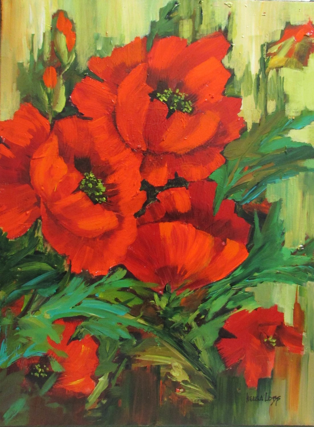 From My Garden Series II, acrylic on canvas, 18x24