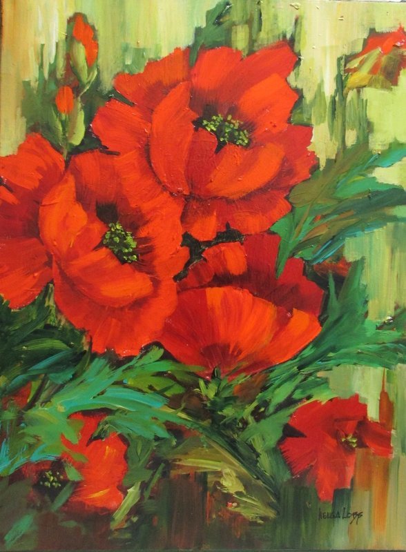 From My Garden Series II, acrylic on canvas, 18x24&quot;