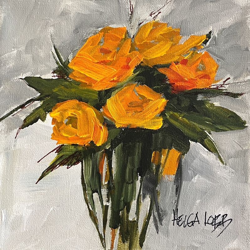 "Sweet Valentine 2" 10x10" Acrylic on Canvas