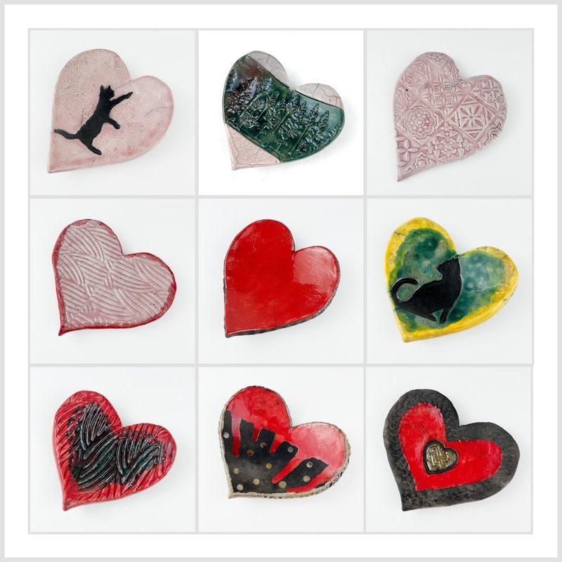 Heart Pottery Dish