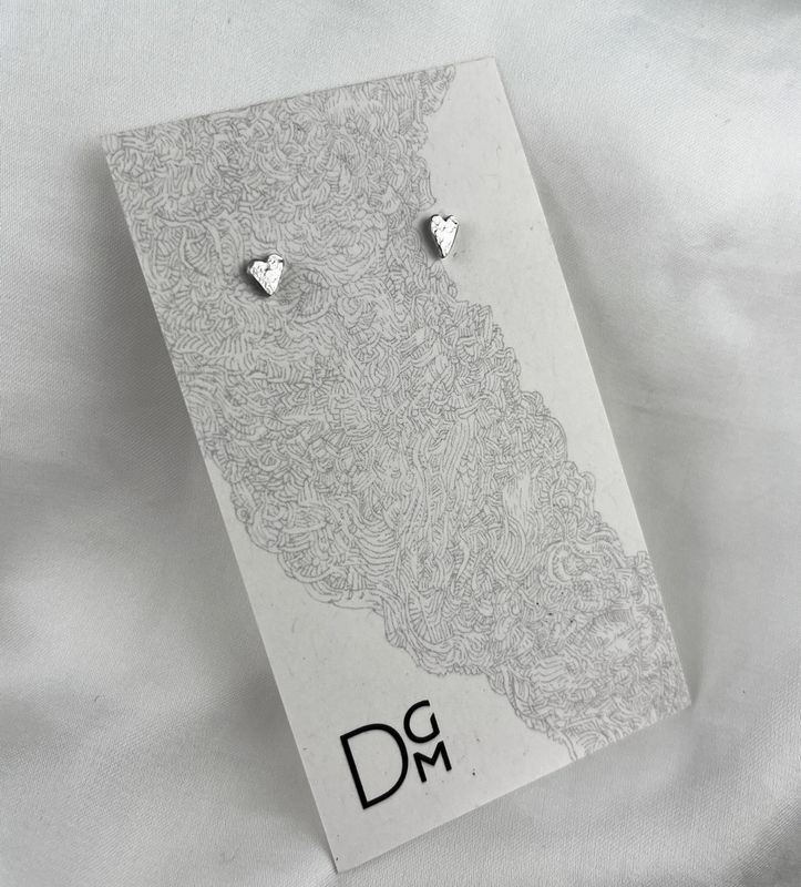 Dimitri Gagnon Morris Saint John New Brunswick Canada Canadian Jewelry Handworks Silversmith Sterling Silver Stud Earrings 