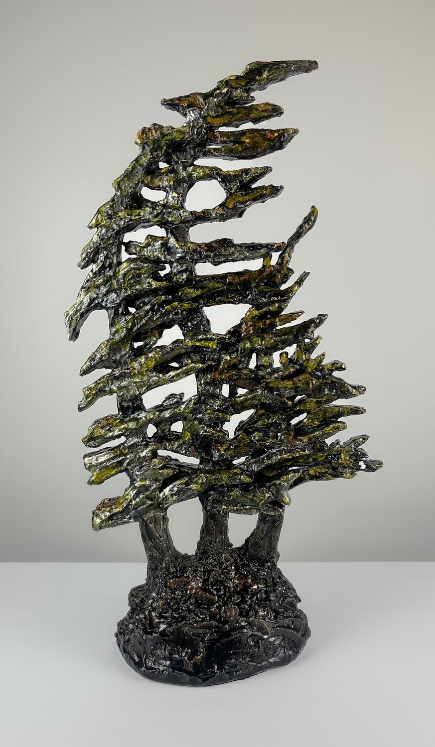 Composite Soap Stone Tree Sculpture