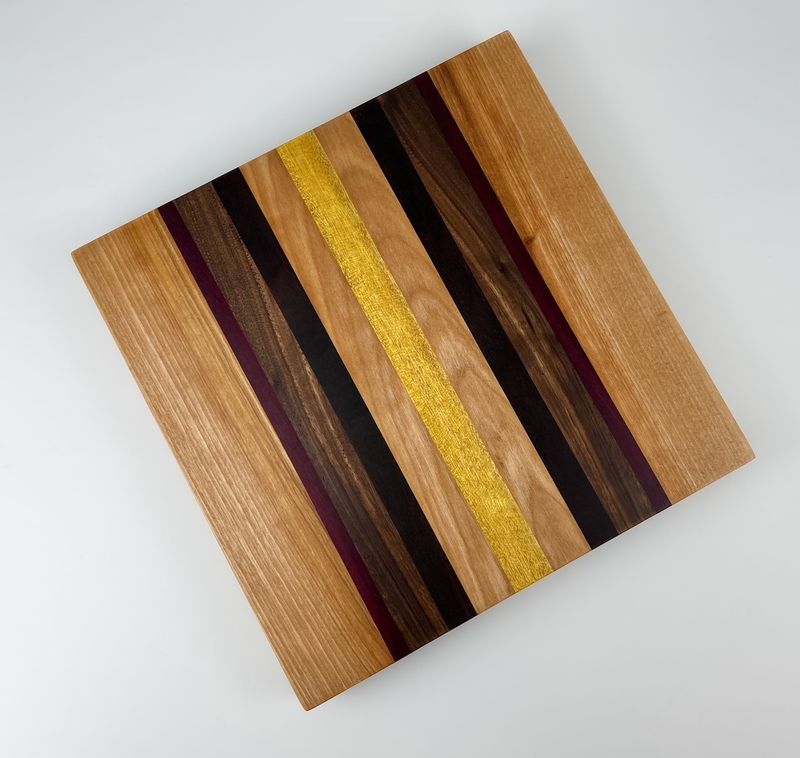 Chopping Board 11.5x11.5x1.5" Assorted Woods