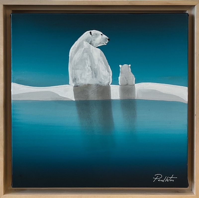 "The Show" 12x12" Framed Acrylic Painting