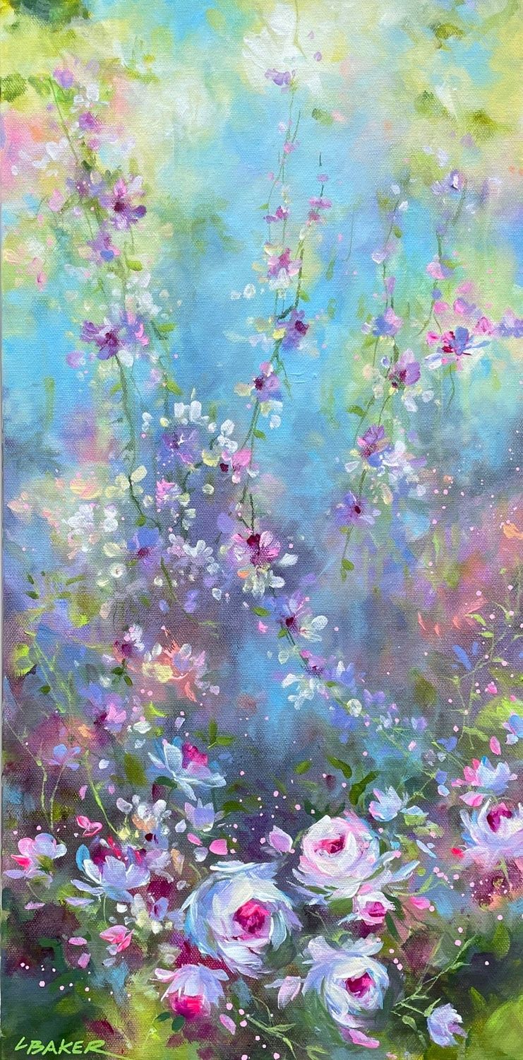 "Tendrils" 12x24" Acrylic Painting