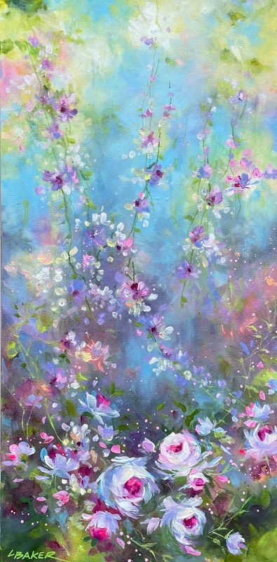 "Tendrils" 12x24" Acrylic Painting