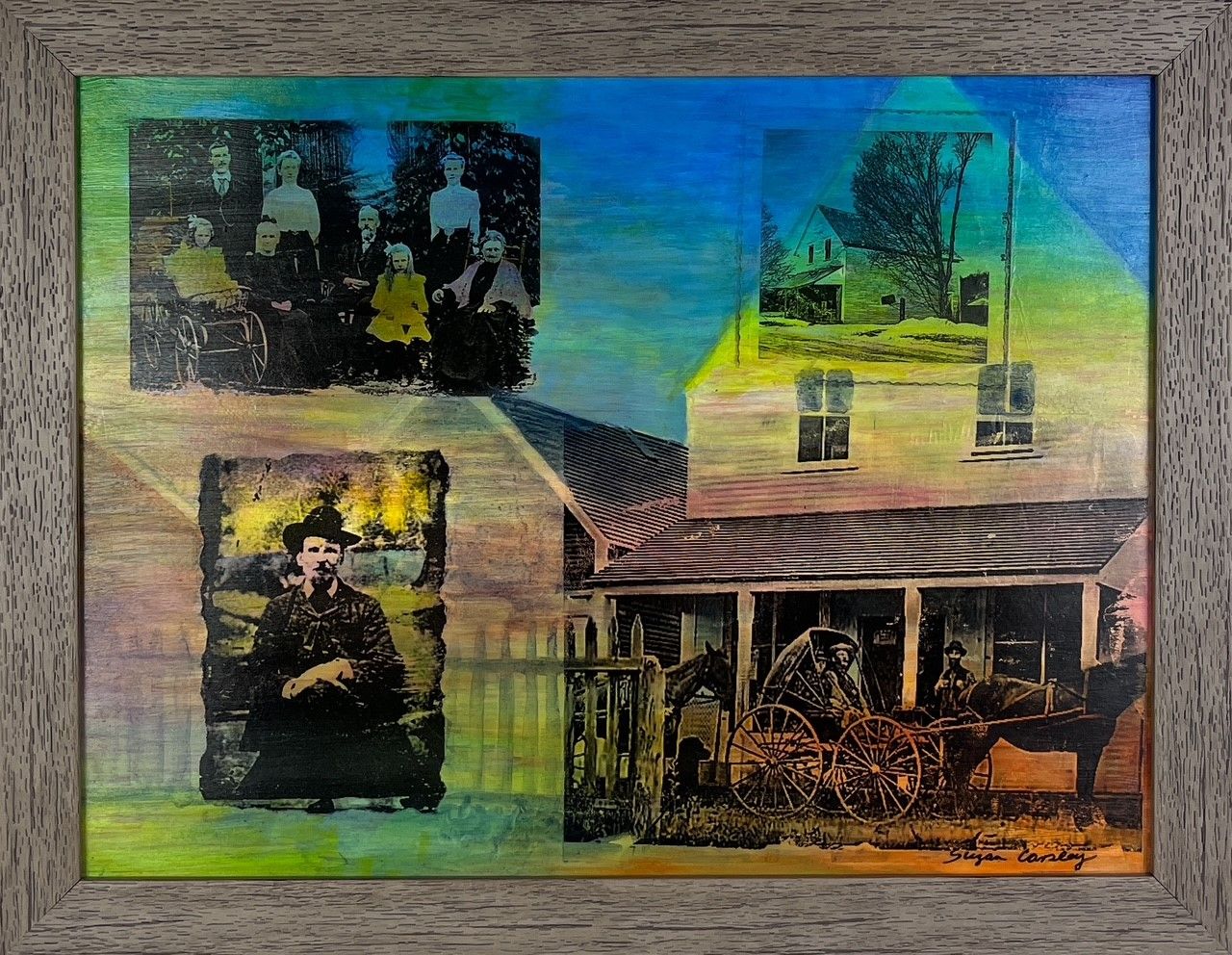 &quot;Grant&#39;s Store- Kings Landing&quot; 16x12&quot; Mixed Media on Panel Framed