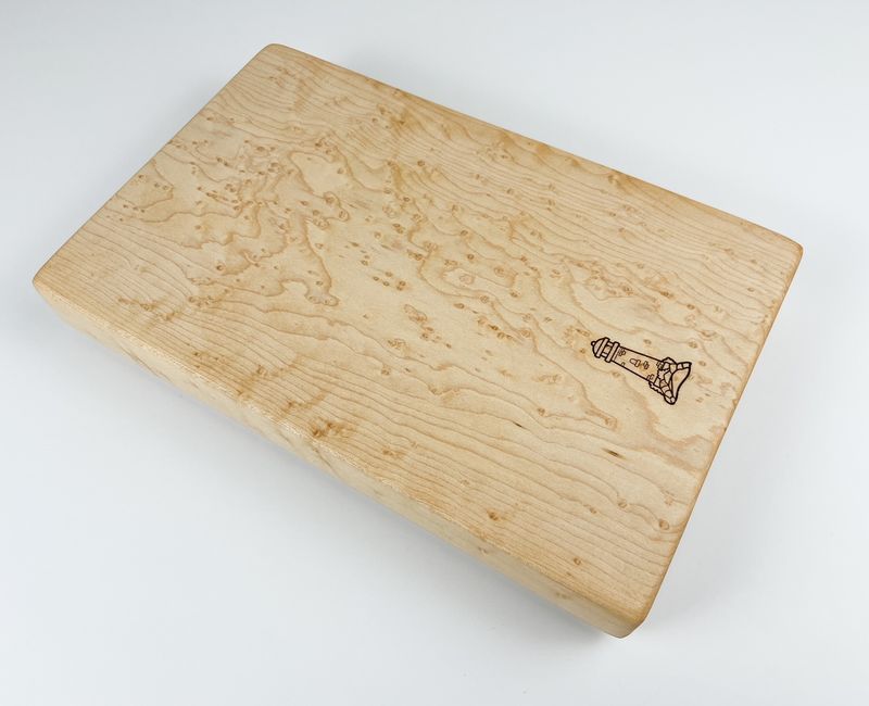 Wooden Chopping Block 8x12" Birdseye Maple