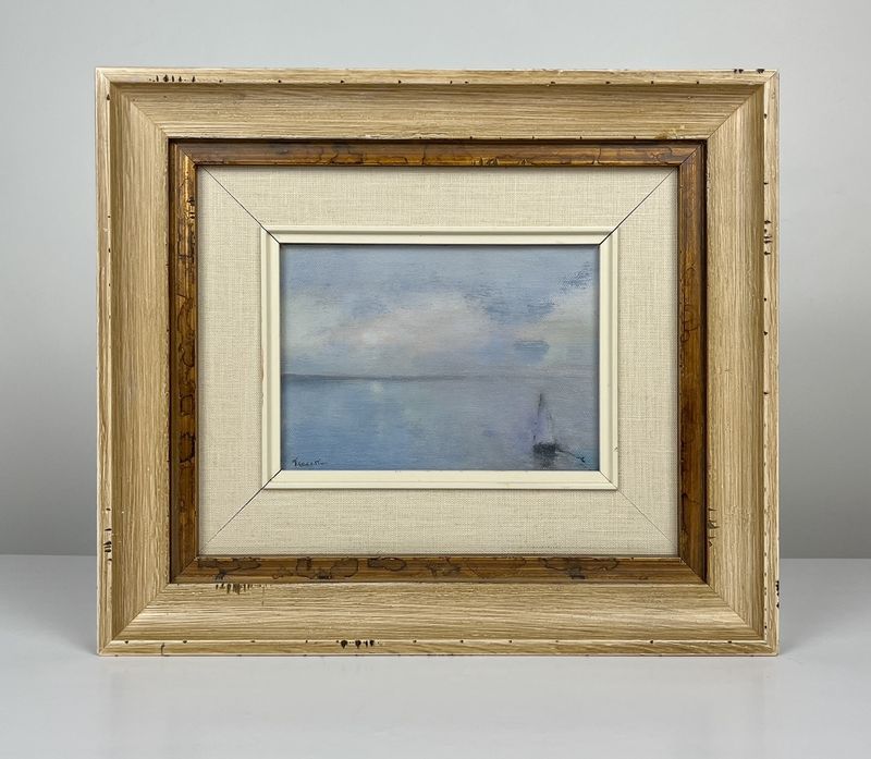"Solitude" 5x7" Oil on Canvas Framed 11.5x13.5"