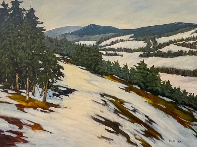 "Dutch Valley with Poley Mountain 30x40" Acrylic Painting on Canvas