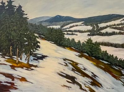 &quot;Dutch Valley with Poley Mountain 30x40&quot; Acrylic Painting on Canvas