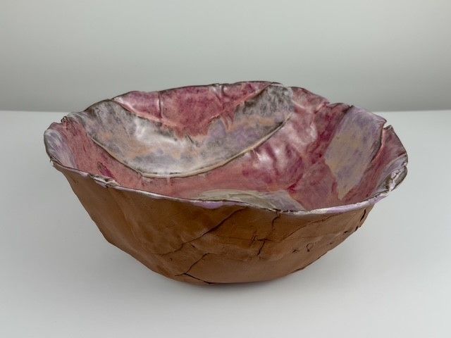 Handbuilt Pottery Salad Bowl