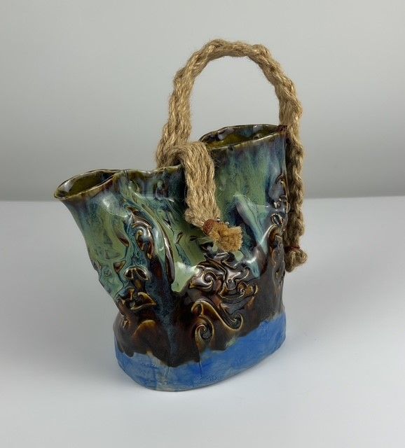 Handbuilt Pottery Carafe