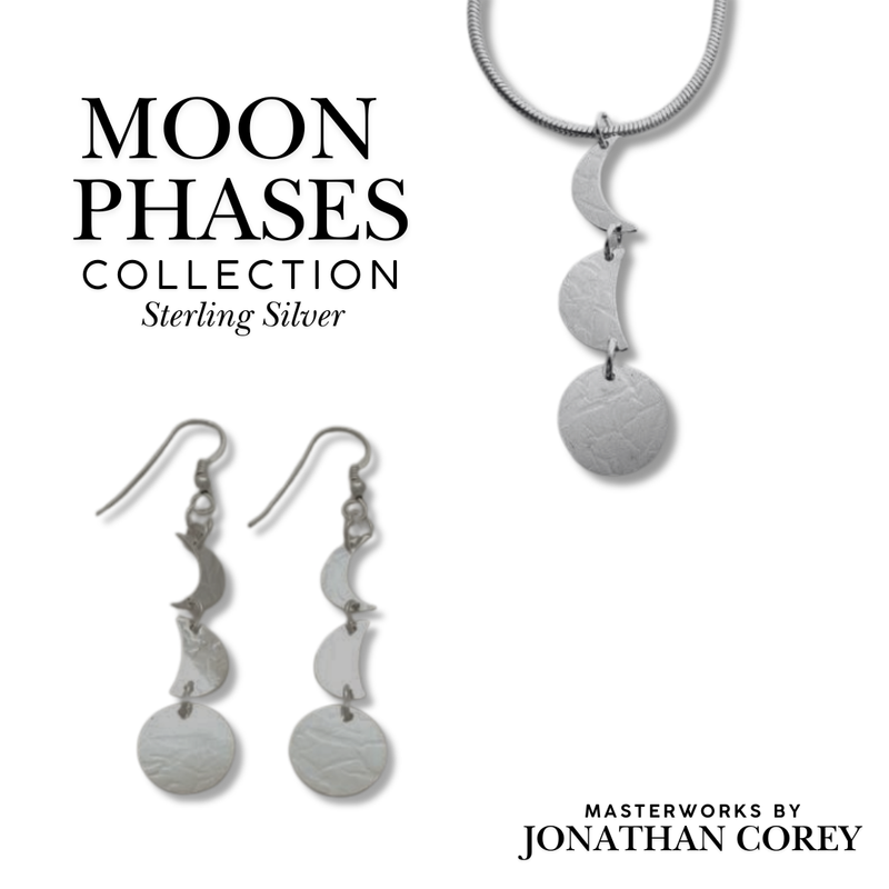 Moon Phases Collection Sterling Silver