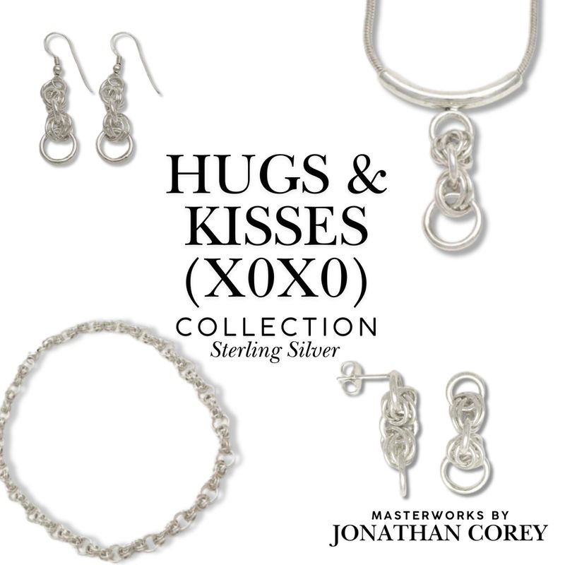 XOXO Hugs and Kisses Sterling Silver
