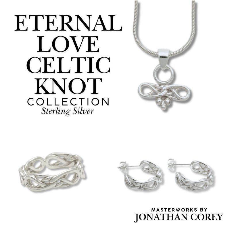 Eternal Love Celtic Knot Sterling Silver Necklace