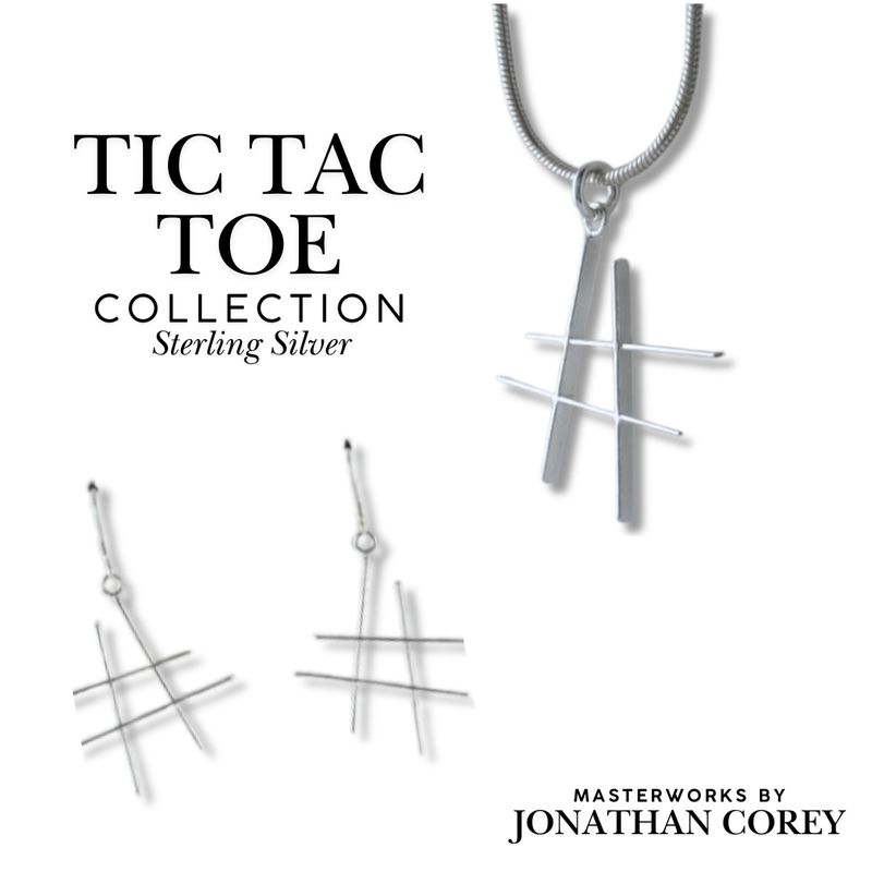 Tic Tac Toe  Sterling Silver Collection