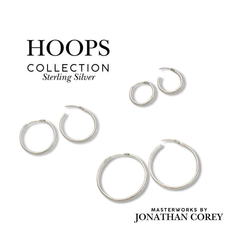 Hoop Earrings Sterling Silver
