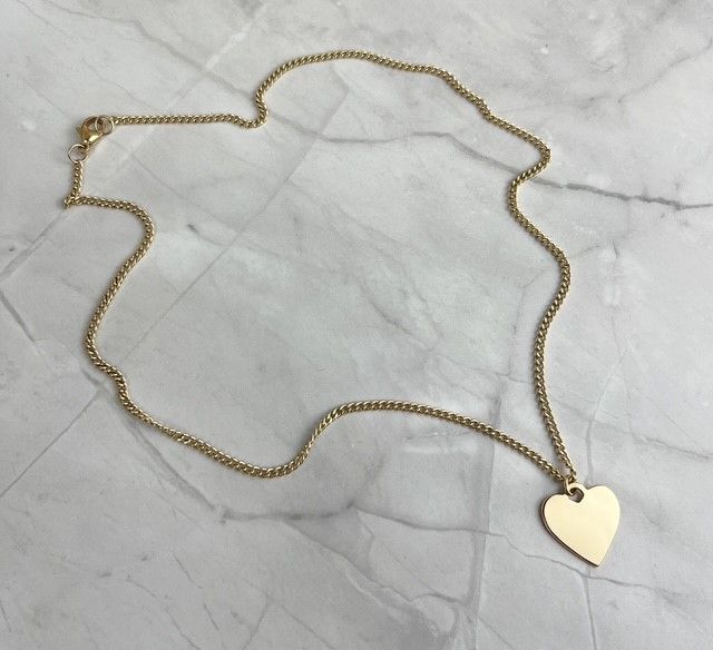 14K Gold Filled Heart Pendant