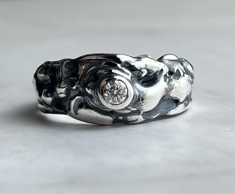Cast Ring Sterling Silver