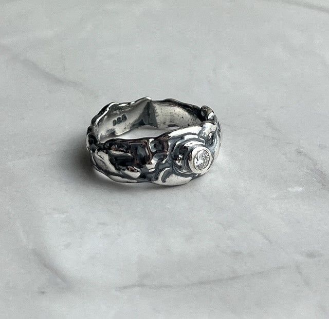 Cast Ring Sterling Silver