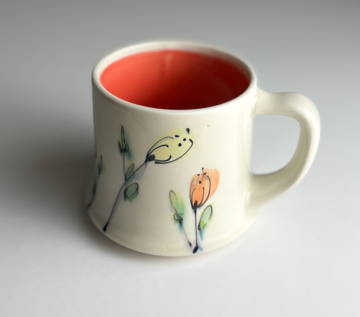 Floral Pottery Mug