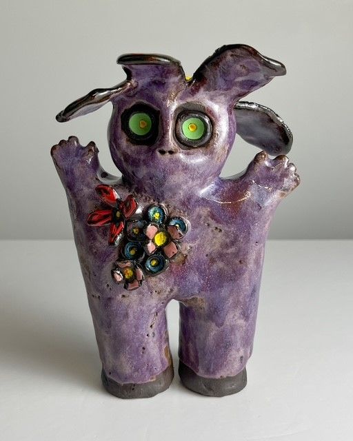&quot;He Loves Me, He Loves Me Not&quot; Boris Pottery Sculpture