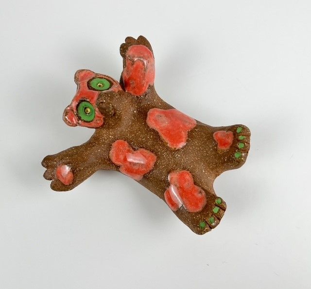 Animals on Their Back - Animal Pottery Sculpture