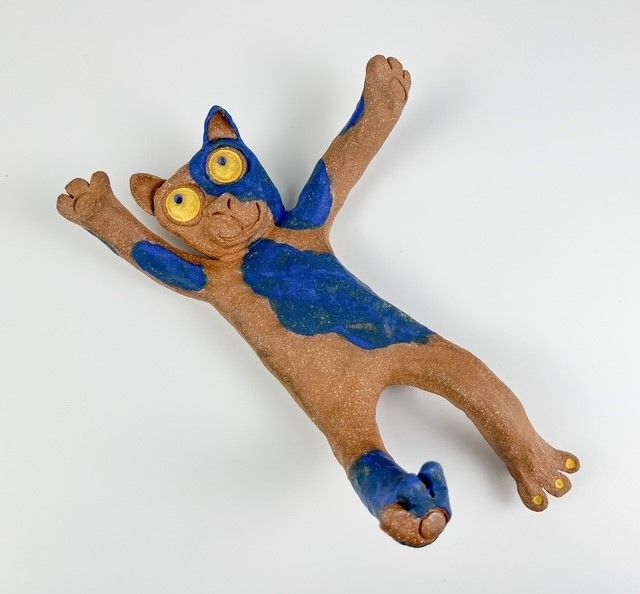 Animals on Their Back - Animal Pottery Sculpture