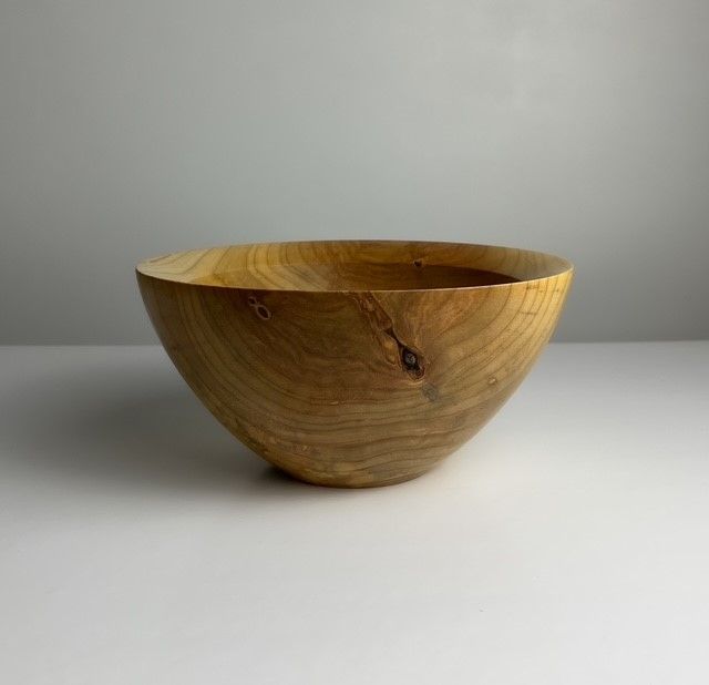 Silver Maple Wooden Bowl 8x4&quot;
