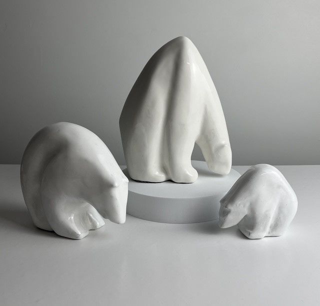 Polar Bear Composite Soapstone Sculpture