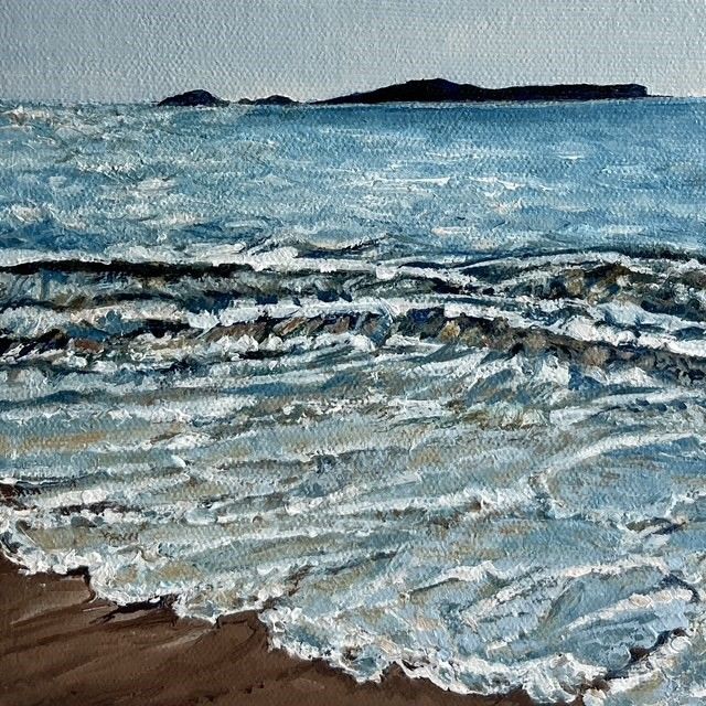 Lynn Wigginton Saint John New Brunswick Canada Handworks Canadian Acrylic Oil Painting Landscape, Seascape Tide Saint Rest