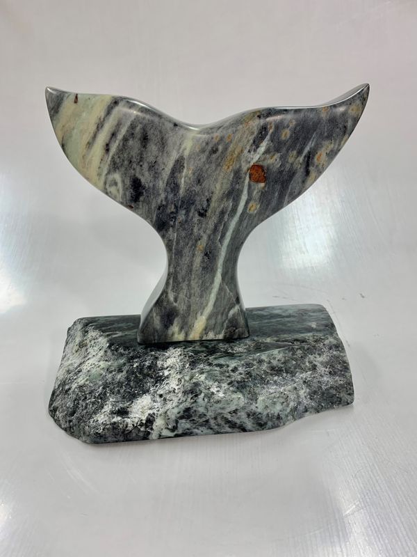 &quot;A Whale&#39;s Tail&quot; 9x8x4&quot; Soapstone Sculpture