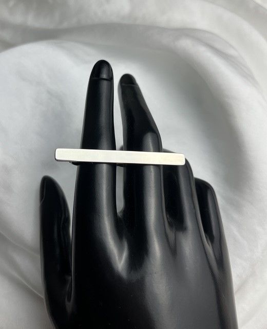 Ring: Two Fingered Polished Ring Size 6.25/8