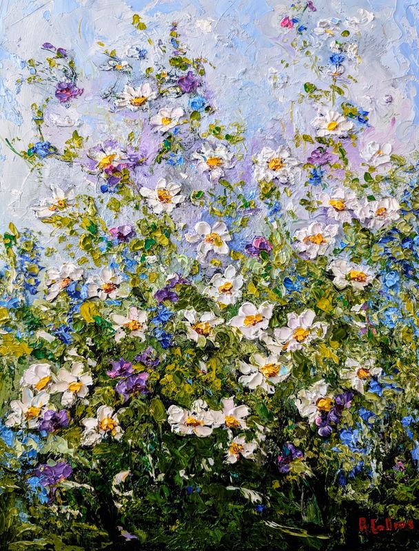 &quot;Just Take My Hand&quot; 14x18&quot; Oil Knife Painting on Canvas