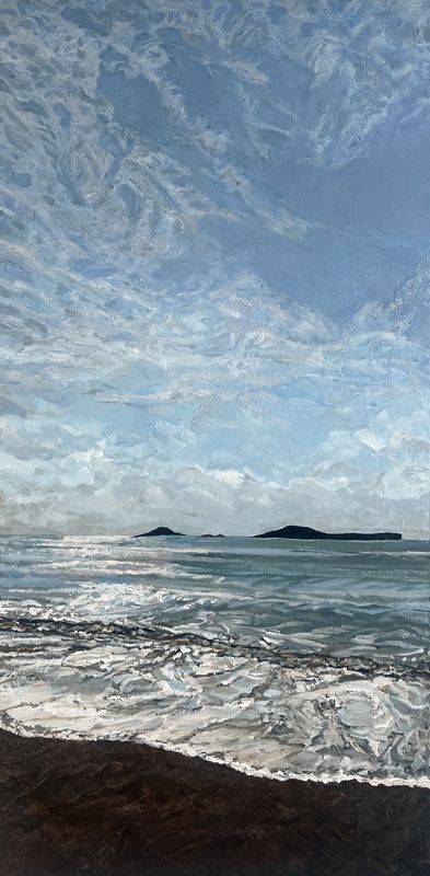 Lynn Wigginton Saint John New Brunswick Canada Handworks Canadian Acrylic Oil Painting Landscape, Seascape Tide Saint Rest