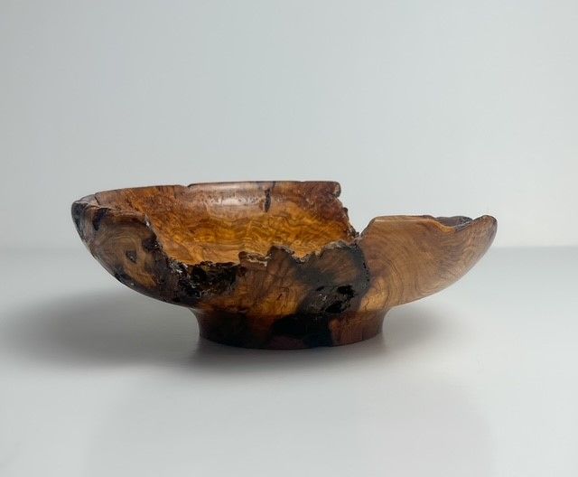 Cherry Burl Dish 7x2.5&quot;