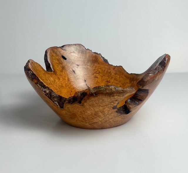 Cherry Burl Bowl 8x3.75&quot;