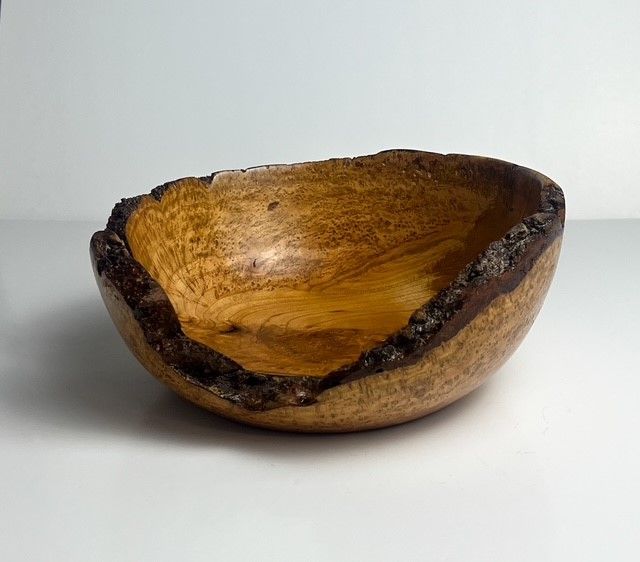 Cherry Burl Bowl 8x3&quot;