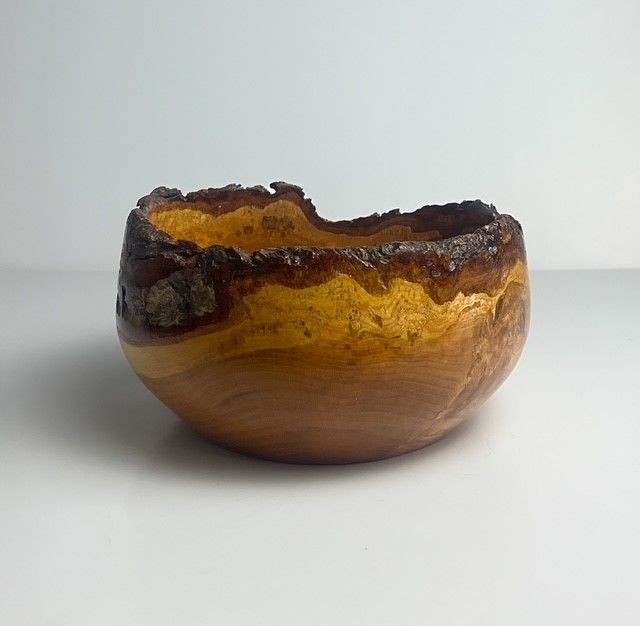 Cherry Burl Bowl 7x3.75&quot;